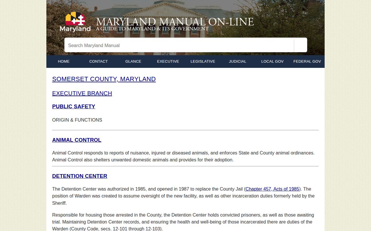 Somerset County 24-hour release record authority information